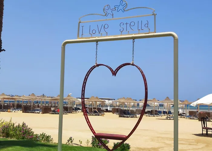 Stella Makadi Aquapark, Private Beach, Wi-fi *